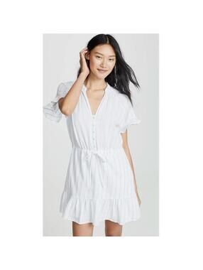 PAIGE NWOT Women’s ARIA Cotton Dress in White Alure-Size Small